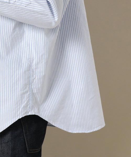 BEAUTY&YOUTH UNITED ARROWS（ビューティーアンドユースユナイテッドアローズ）の「BY オックス キャンディーストライプ ビッグシャツ ◆（シャツ/ブラウス・メンズ・ライトピンク/ライトブルー・LARGE/X-LARGE/MEDIUM/SMALL）」の6枚目の写真