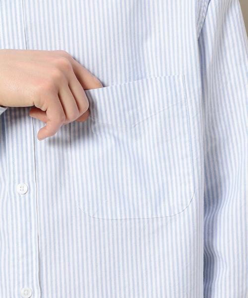 BEAUTY&YOUTH UNITED ARROWS（ビューティーアンドユースユナイテッドアローズ）の「BY オックス キャンディーストライプ ビッグシャツ ◆（シャツ/ブラウス・メンズ・ライトピンク/ライトブルー・LARGE/X-LARGE/MEDIUM/SMALL）」の8枚目の写真