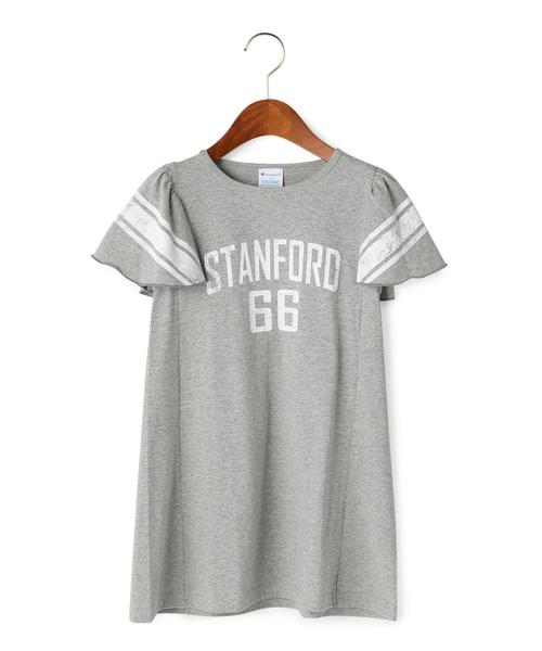 Champion（チャンピオン）の「【KIDS】別注 Champion(チャンピオン) ラッフルワンピース ◆（ワンピース・キッズ・グレー/ブラック/ライトブルー/ネイビー・100cm/130cm/120cm/110cm）」の2枚目の写真