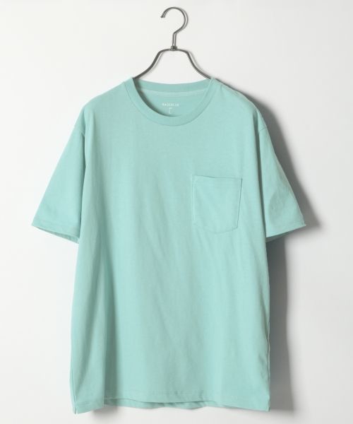 RAGEBLUE(レイジブルー)の「【汗ジミ防止・抗菌防臭】ポケットTシャツ/748866(Tシャツ/カットソー・メンズ・ブラック/マスタード/ピンク/ホワイト/ブルー/グレー/パープル/オフホワイト/オリーブ/ライトブルー/サックスブルー・LARGE/SMALL/MEDIUM)」の8枚目の写真