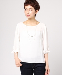 Honeys | アクセ付袖リボンブラウス(シャツ/ブラウス)