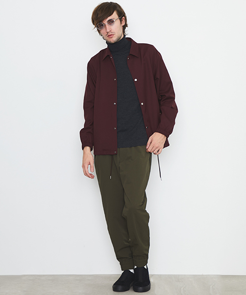 UNITED TOKYO（ユナイテッドトウキョウ）の「T/Wコーチジャケット（ブルゾン・メンズ・ブラック/バーガンディー/ブルー/ダークグレー/ブラウン・2/1/3）」の11枚目の写真