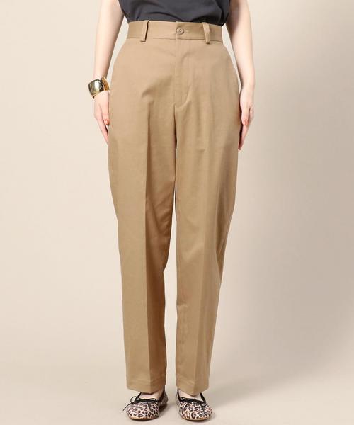 BEAUTY&YOUTH UNITED ARROWS（ビューティーアンドユースユナイテッドアローズ）の「BY チノハイウエストテーパードパンツ ◆（チノパンツ・レディース・ベージュ・MEDIUM/SMALL）」の5枚目の写真