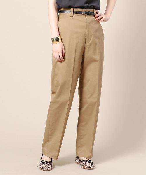 BEAUTY&YOUTH UNITED ARROWS（ビューティーアンドユースユナイテッドアローズ）の「BY チノハイウエストテーパードパンツ ◆（チノパンツ・レディース・ベージュ・MEDIUM/SMALL）」の13枚目の写真