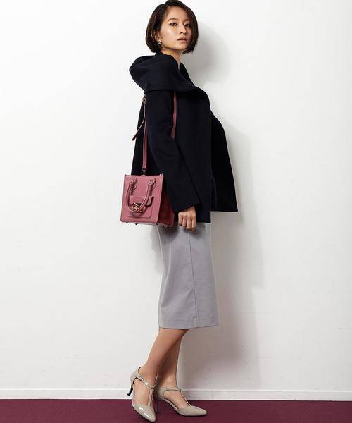 green label relaxing（グリーンレーベルリラクシング）の「◆RF W/N ショールフードコート SHORT ◆（その他アウター・レディース・オフホワイト/ネイビー/ライトブルー・36/34/46/42/40/44/38）」の13枚目の写真