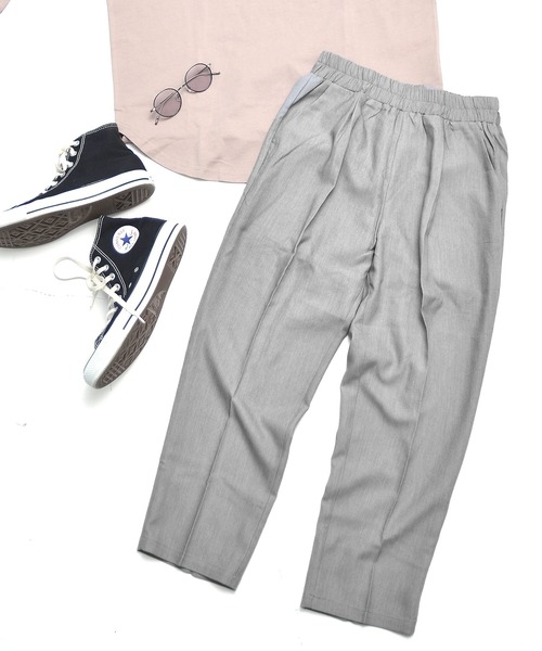 MinoriTY（マイノリティ）の「クロップドパンツ TR アンクル スラックス（スラックス・メンズ・ブラック/ベージュ/ネイビー/グレー/ブルー・M/L/XL）」の3枚目の写真