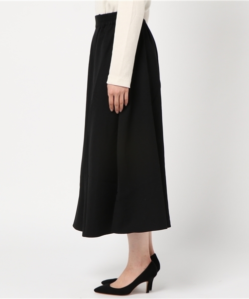 earth music&ecology（アースミュージックアンドエコロジー）の「スキスカロングスカート（スカート・レディース・ブラック/ピンク/グレイッシュベージュ/キャメル/ネイビー・FREE）」の7枚目の写真