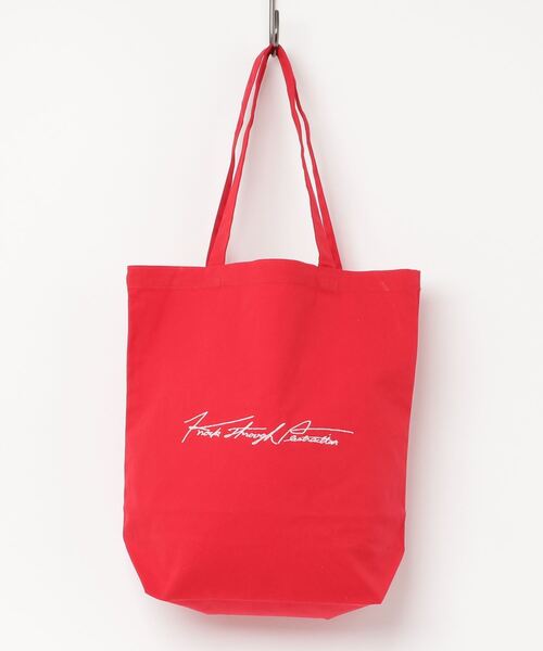 knock through abstraction（ノックスルーアブストラクション）の「【knock through abstraction/ノックスルーアブストラクション】sign logo tote/サインロゴ刺繍トート（トートバッグ・レディース・グレー/ブラック/ベージュ/ネイビー/その他1/その他2/その他4/その他3/その他5/レッド/その他6・FREE）」の6枚目の写真