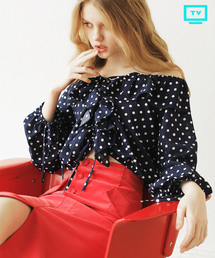 REDYAZEL | ２WAYオフショルドットフリルブラウス(シャツ/ブラウス)