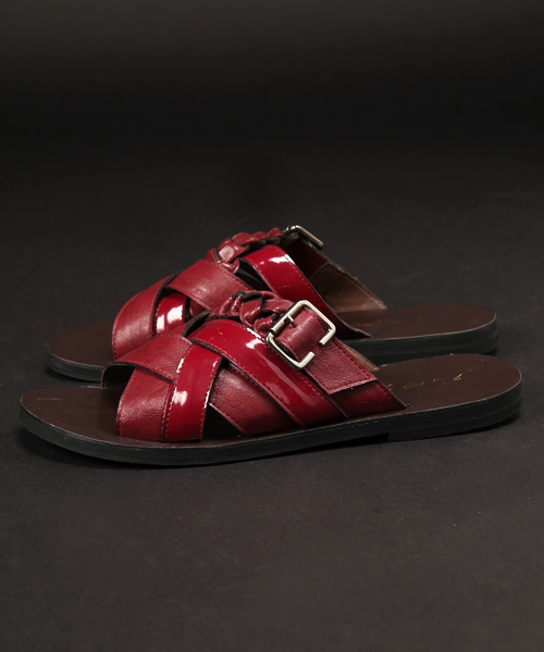 CIAOPANIC(チャオパニック)の「(WEB限定)【1 to 10 people】編みこみサンダル(サンダル・メンズ・ブラック/ダークブラウン/ワインレッド・MEDIUM/LARGE)」の12枚目の写真