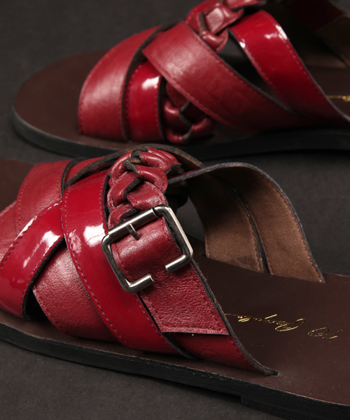 CIAOPANIC(チャオパニック)の「(WEB限定)【1 to 10 people】編みこみサンダル(サンダル・メンズ・ブラック/ダークブラウン/ワインレッド・MEDIUM/LARGE)」の11枚目の写真