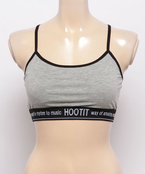 WEGO（ウィゴー）の「WEGO/カップインロゴスポーツブラ（チューブトップ・レディース・ホワイト/ブラック/杢グレー・LARGE/MEDIUM）」の3枚目の写真