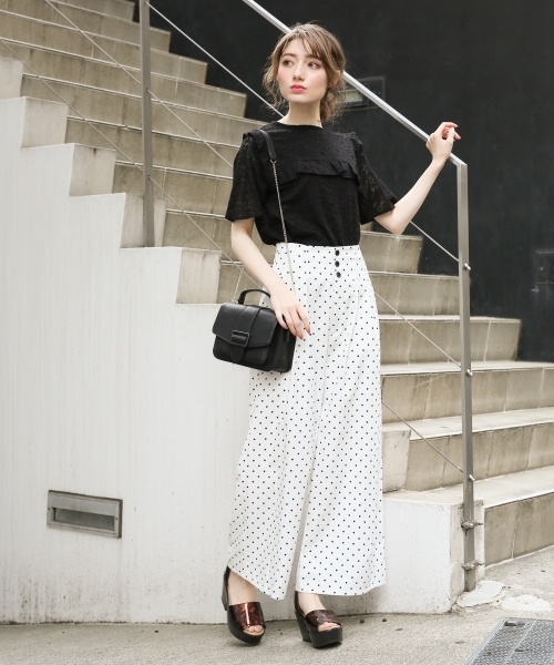 Heather（ヘザー）の「フロントフリルレースＴ　793828（Tシャツ/カットソー・レディース・ブラック/アイボリー/ヘザーグレー・FREE）」の14枚目の写真