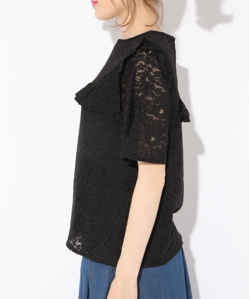 Heather（ヘザー）の「フロントフリルレースＴ　793828（Tシャツ/カットソー・レディース・ブラック/アイボリー/ヘザーグレー・FREE）」の17枚目の写真