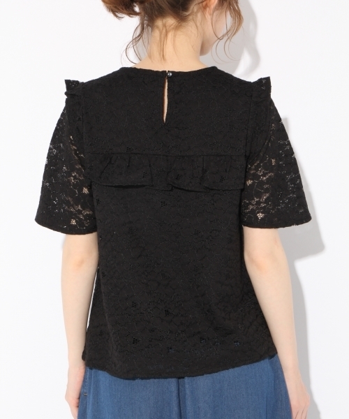 Heather（ヘザー）の「フロントフリルレースＴ　793828（Tシャツ/カットソー・レディース・ブラック/アイボリー/ヘザーグレー・FREE）」の11枚目の写真