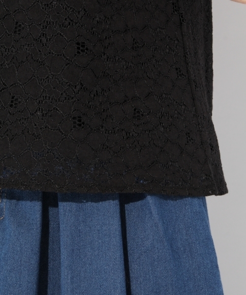 Heather（ヘザー）の「フロントフリルレースＴ　793828（Tシャツ/カットソー・レディース・ブラック/アイボリー/ヘザーグレー・FREE）」の10枚目の写真