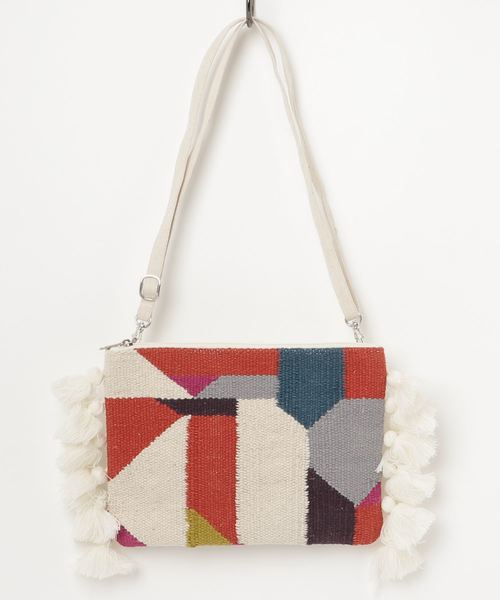 niko and...（ニコアンド）の「オリジナルマルチタッセルクラッチ（クラッチバッグ・レディース・グレー/ライトグリーン/その他1・0）」の4枚目の写真