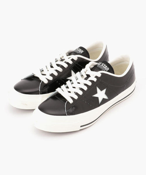 CONVERSE(コンバース)の「<CONVERSE(コンバース)>ONE STAR MADE IN JAPAN レザースニーカー ◆(スニーカー・レディース・ブラック/レッド/その他1・25cm/24.5cm/24cm/23.5cm/23cm)」の4枚目の写真