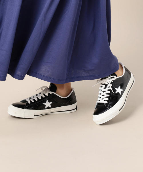 CONVERSE(コンバース)の「<CONVERSE(コンバース)>ONE STAR MADE IN JAPAN レザースニーカー ◆(スニーカー・レディース・ブラック/レッド/その他1・25cm/24.5cm/24cm/23.5cm/23cm)」の10枚目の写真