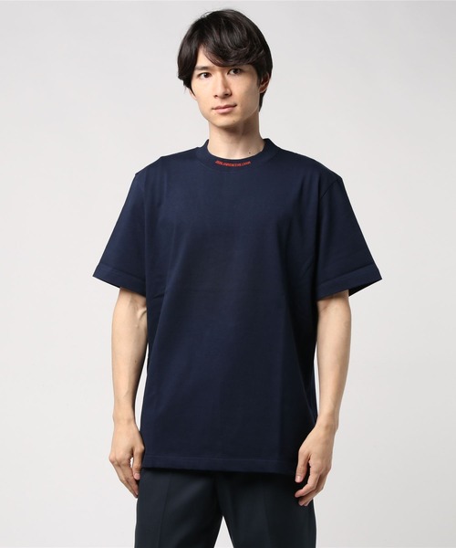 JOHN LAWRENCE SULLIVAN(ジョンローレンスサリバン)の「JACQUARD LOGO T-SHIRT(Tシャツ/カットソー・メンズ・ブラック/グリーン/パープル/レッド/ネイビー/ブラック×ホワイト/ブラック×レッド/ボルドー/オレンジ/イエロー/ピンク・SMALL/MEDIUM/LARGE/X-LARGE)」の18枚目の写真