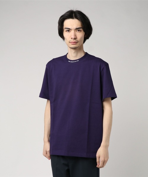 JOHN LAWRENCE SULLIVAN(ジョンローレンスサリバン)の「JACQUARD LOGO T-SHIRT(Tシャツ/カットソー・メンズ・ブラック/グリーン/パープル/レッド/ネイビー/ブラック×ホワイト/ブラック×レッド/ボルドー/オレンジ/イエロー/ピンク・SMALL/MEDIUM/LARGE/X-LARGE)」の14枚目の写真