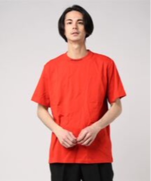 JOHN LAWRENCE SULLIVAN(ジョンローレンスサリバン)の「JACQUARD LOGO T-SHIRT(Tシャツ/カットソー・メンズ・ブラック/グリーン/パープル/レッド/ネイビー/ブラック×ホワイト/ブラック×レッド/ボルドー/オレンジ/イエロー/ピンク・SMALL/MEDIUM/LARGE/X-LARGE)」の22枚目の写真