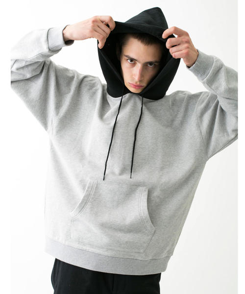 MONKEY TIME（モンキータイム）の「＜monkey time＞ URAKE PANEL HOODIE/パーカー ◆（パーカー・メンズ・グレー/ベージュ・SMALL/X-LARGE/LARGE/MEDIUM）」の12枚目の写真