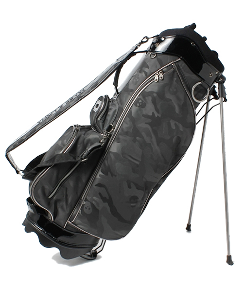 MARK & LONA スタンドキャディバッグ ネイビー迷彩 ヘッドカバー6個