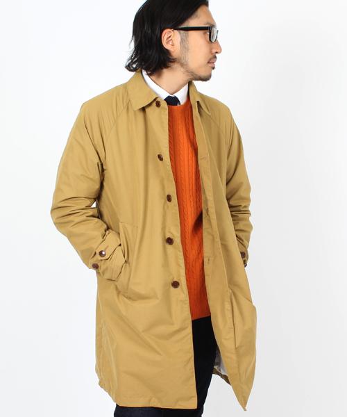 BEAMS(ビームス)の「◎□BEAMS / ダウンライナーステンカラー(ステンカラーコート・メンズ・レッド/ネイビー/ベージュ・SMALL/MEDIUM/LARGE/X-LARGE)」の2枚目の写真