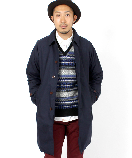 BEAMS(ビームス)の「◎□BEAMS / ダウンライナーステンカラー(ステンカラーコート・メンズ・レッド/ネイビー/ベージュ・SMALL/MEDIUM/LARGE/X-LARGE)」の3枚目の写真