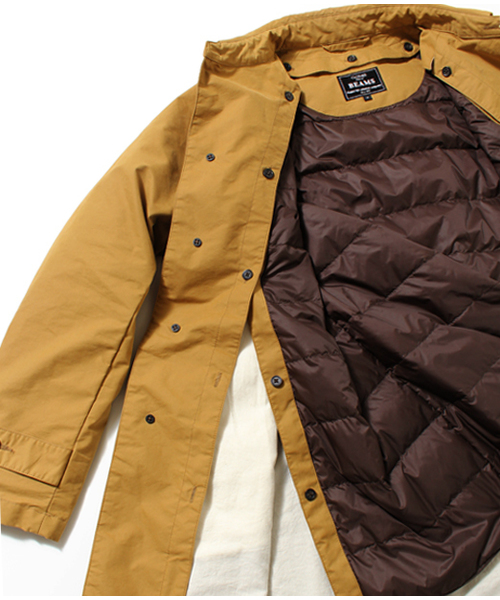 BEAMS(ビームス)の「◎□BEAMS / ダウンライナーステンカラー(ステンカラーコート・メンズ・レッド/ネイビー/ベージュ・SMALL/MEDIUM/LARGE/X-LARGE)」の14枚目の写真