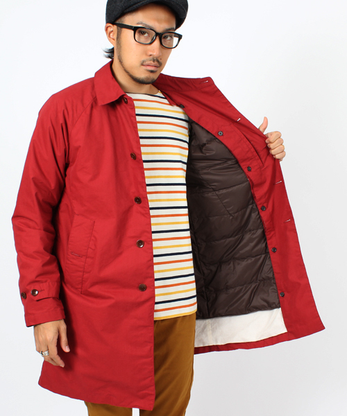 BEAMS(ビームス)の「◎□BEAMS / ダウンライナーステンカラー(ステンカラーコート・メンズ・レッド/ネイビー/ベージュ・SMALL/MEDIUM/LARGE/X-LARGE)」の20枚目の写真