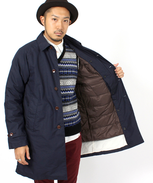 BEAMS(ビームス)の「◎□BEAMS / ダウンライナーステンカラー(ステンカラーコート・メンズ・レッド/ネイビー/ベージュ・SMALL/MEDIUM/LARGE/X-LARGE)」の5枚目の写真