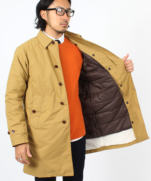 BEAMS(ビームス)の「◎□BEAMS / ダウンライナーステンカラー(ステンカラーコート・メンズ・レッド/ネイビー/ベージュ・SMALL/MEDIUM/LARGE/X-LARGE)」の8枚目の写真