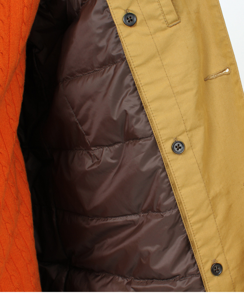 BEAMS(ビームス)の「◎□BEAMS / ダウンライナーステンカラー(ステンカラーコート・メンズ・レッド/ネイビー/ベージュ・SMALL/MEDIUM/LARGE/X-LARGE)」の9枚目の写真