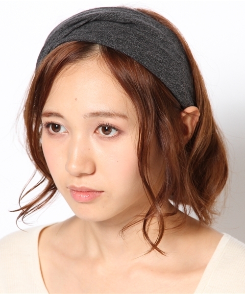 ROSE BUD（ローズバッド）の「LR-13257 TWIST TURBAN（ヘアバンド・レディース・ネイビー/グレー系その他/バーガンディー/ブラック・ONE SIZE）」の3枚目の写真