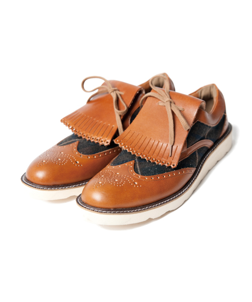 glamb(グラム)の「Floyd check sneakers(スニーカー・メンズ・ブラック/ブラウン/キャメル・1/2/3/4)」の3枚目の写真