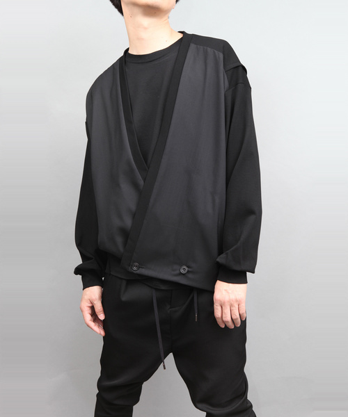 ato(アトウ)の「PEARL KNIT CARDIGAN(カーディガン/ボレロ・メンズ・ブラック/パープル・46/48)」の3枚目の写真