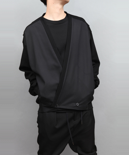 ato(アトウ)の「PEARL KNIT CARDIGAN(カーディガン/ボレロ・メンズ・ブラック/パープル・46/48)」の4枚目の写真