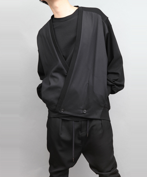 ato(アトウ)の「PEARL KNIT CARDIGAN(カーディガン/ボレロ・メンズ・ブラック/パープル・46/48)」の7枚目の写真
