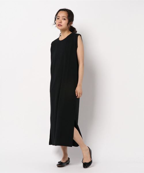 LOWRYS FARM(ローリーズファーム)の「USAコットンワンピースノースリーブ 819829(ワンピース・レディース・ベージュ/チャコールグレー/オフホワイト/ブラウン/ブラック・FREE)」の20枚目の写真