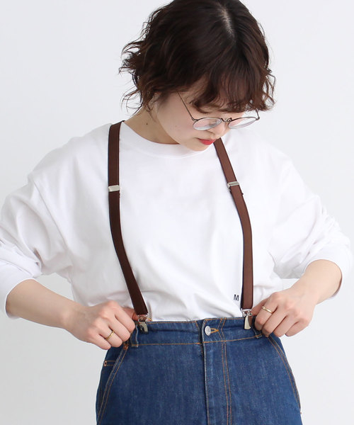 Dot&Stripes CHILD WOMAN(ドットアンドストライプス チャイルドウーマン)の「SUSPENDER FACTORY サテンサスペンダー(サスペンダー)」|ブラウン