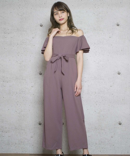LUGG NAGG(ラグナグ)の「【Jewelobe/ ジュエローブ】2wayカットオールインワン(つなぎ/オールインワン・レディース・ブラック/ネイビー/ピンク・FREE)」の2枚目の写真