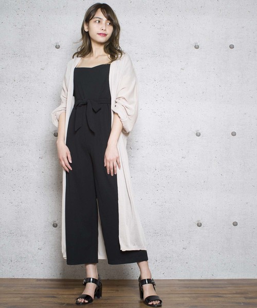 LUGG NAGG(ラグナグ)の「【Jewelobe/ ジュエローブ】2wayカットオールインワン(つなぎ/オールインワン・レディース・ブラック/ネイビー/ピンク・FREE)」の3枚目の写真