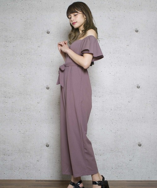 LUGG NAGG(ラグナグ)の「【Jewelobe/ ジュエローブ】2wayカットオールインワン(つなぎ/オールインワン・レディース・ブラック/ネイビー/ピンク・FREE)」の4枚目の写真