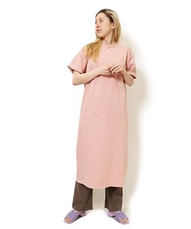 【MADE IN USA】S/S POCKET ONEPIECE LONG / ショートスリーブポケット ワンピース ロング
