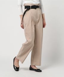 センタープレス×タックパンツ
