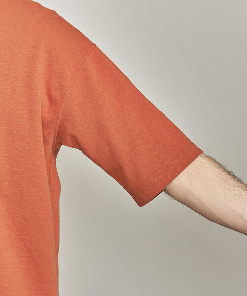 BEAUTY&YOUTH UNITED ARROWS(ビューティーアンドユースユナイテッドアローズ)の「BY ネップ スキッパー Tシャツ -MADE IN JAPAN-(Tシャツ/カットソー・メンズ・ブラック/オレンジ系その他/ホワイト・L/M/S/XL)」の16枚目の写真