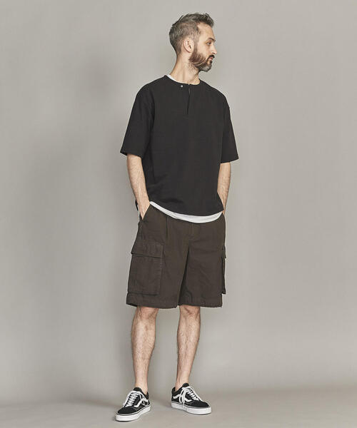 BEAUTY&YOUTH UNITED ARROWS(ビューティーアンドユースユナイテッドアローズ)の「BY ネップ スキッパー Tシャツ -MADE IN JAPAN-(Tシャツ/カットソー・メンズ・ブラック/オレンジ系その他/ホワイト・L/M/S/XL)」の17枚目の写真