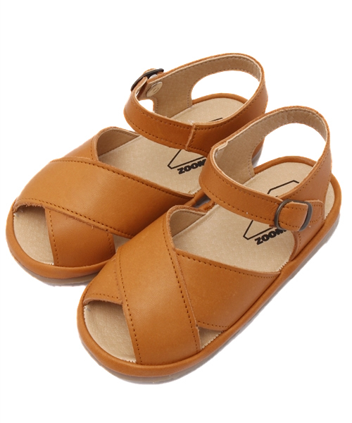 ZOOM（ズーム）の「ZOOM / ラメ クロス サンダル (12.5～14.5cm)（サンダル・キッズ・シルバー/ブラウン系その他・14.5/13.5/13/12.5/14）」の2枚目の写真